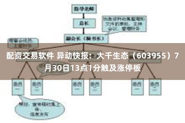 配资交易软件 异动快报：大千生态（603955）7月30日13点1分触及涨停板