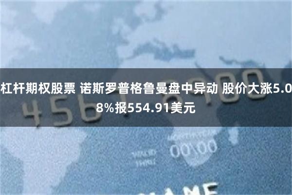 杠杆期权股票 诺斯罗普格鲁曼盘中异动 股价大涨5.08%报554.91美元