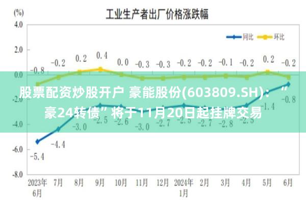 股票配资炒股开户 豪能股份(603809.SH)：“豪24转债”将于11月20日起挂牌交易